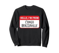 Hola, Soy de Congo-Brazzaville Sudadera