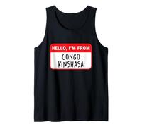 Hola, Soy de Congo-Kinshasa Camiseta sin Mangas