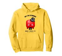 Hola, Soy extraño y me Encanta (Divertido y Lindo gráfico de Monstruo) Sudadera con Capucha