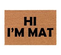 Hola Soy Mat Funny Alfombras Cómoda Alfombra Atrapapolvo Lavable A Máquina Alfombra Baño para Casa Perro Accesorios para El Hogar 40 X 1224Cm
