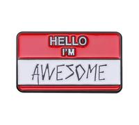 Hola, Soy Super Esmalte Pines - Personalizado, Con Mi Nombre, Problemas Mejor Que Ella Broche Insignia De Solapa Divertida Caja De Diálogo Eslogan Joyería, Normal, Metal no precioso