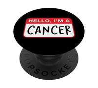 Hola, Soy un cáncer - Astrología Divertida PopSockets PopGrip Adhesivo