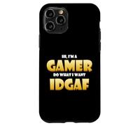 Hola, Soy un Jugador, Haz lo Que Quiero Idgaf Funny Gaming Meme Carcasa para iPhone 11 Pro