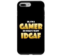 Hola, Soy un Jugador, Haz lo Que Quiero Idgaf Funny Gaming Meme Carcasa para iPhone 7 Plus/8 Plus