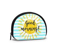 Hola temprano en la mañana, Cartera Shell Bolsa de Maquillaje Mujeres Bolsa de Almacenamiento pequeño Monedero Shell Cambio Bolsa