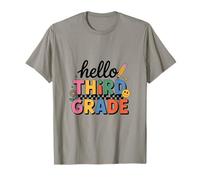 Hola Tercer Grado Escuela Colorido Camiseta