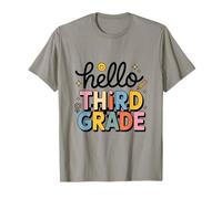 Hola Tercer Grado Escuela Colorido Camiseta