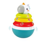 Hola - Torre de Aros Apilable para Bebes - Juego Educativo con Diseño de Unicornio - Juguete Tentetieso Sensorial bebe - Sonajero Bebe - Juguetes Apilables - Torre de Equilibrio - Regalo Bebe +3 meses