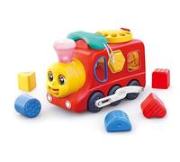 HOLA - Tren de Juguete 3 en 1 con Actividades Infantiles - Teléfono Antiguo y Cubo de Actividades - con Luces y Sonidos - Juego Educativo para Bebe +18 Meses - Botón de Pausa y Acción de Movimiento