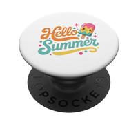 Hola Vacaciones de Verano Vida Fresca en PopSockets PopGrip Adhesivo