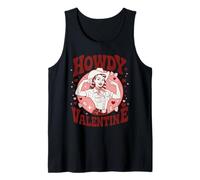 Hola Valentine Retro Cowgirl Western Sweetheart Camiseta sin Mangas