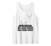 Hola Vegetarianos Mi Comida Caca en tu Comida Camiseta sin Mangas