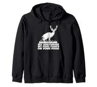 Hola Vegetarianos Mi Comida Caca en tu Comida Sudadera con Capucha