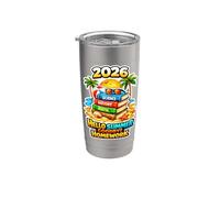 Hola Verano Adiós Tarea 2026 Último día de clases Vaso térmico de acero inoxidable de doble pared
