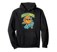 Hola Verano Sol Skateboard Playa Vacaciones Surf Divertido Sudadera con Capucha