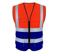 Hola Víctor, Chaleco Multicolor Tallas Múltiples Trabajo Reflectante Unisex Con Bolsillos Cremallera(A,L)