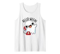 Hola-Ween Funny Ghost Pun Camiseta sin Mangas