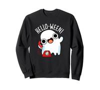 Hola-Ween Funny Ghost Pun Sudadera