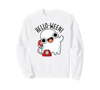 Hola-Ween Funny Ghost Pun Sudadera