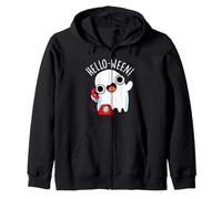 Hola-Ween Funny Ghost Pun Sudadera con Capucha
