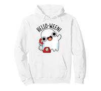 Hola-Ween Funny Ghost Pun Sudadera con Capucha