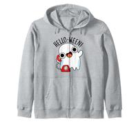 Hola-Ween Funny Ghost Pun Sudadera con Capucha