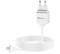 HOLACA Adaptador de corriente con cable de carga de 9 m para cámara de seguridad Eufycam S330 eufy 3C (cable de alimentación de 30 ft/9 m, 1 adaptador de corriente QC3.0)