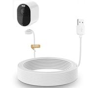 Holaca Adaptador de Corriente para Arlo Ultra, Pro 3, 4 y 5 con Cable de Carga Magnético para Exteriores de 9 m Resistente a la Intemperie