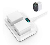 HOLACA Estación de carga dual compatible con Arlo Ultra Ultra 2 Arlo Pro 3 Pro 4, carga hasta dos baterías Arlo Ultra Arlo Pro 3
