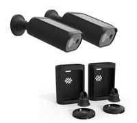 HOLACA Funda de silicona compatible con cámara de vigilancia AOSU 2K (cámara no incluida), 2 unidades, funda de silicona, color negro