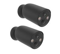 HOLACA Funda de silicona compatible con TP-Link Tapo C425/C460(KIT), impermeable, suave, duradera (cámara no incluida), 2 piezas de funda de silicona, negro