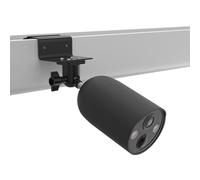 HOLACA Funda de silicona + soporte para canalón compatible con TP-Link Tapo C425/C460(KIT), impermeable, suave, duradero (cámara no incluida), funda de silicona+soporte, negro