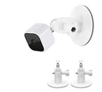 HOLACA Paquete de 2: Mini soporte de pared para Blink Mini sin tornillos y VHB, fácil de instalar, no necesita herramientas, sin taladrar, fuerte soporte adherente (blanco)