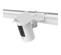 HOLACA Paquete de montaje de canalón compatible con R-ing Outdoor Cam y Stick Up Cam Plug-in, incluyendo piel protectora y soporte de canalón, soporte de seguridad ajustable de 360° (blanco)
