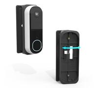 HOLACA Soporte de cámara para timbre compatible con Arlo Video Doorbell 2K | 2ª generación, ajustable de 0 a 45 grados en ángulo de timbre de puerta, kit de cuña