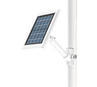HOLACA Soporte de extensión de poste compatible con panel solar R ing/Arlo/Wyze/Eufy/Waterstone, soporte de montaje para panel solar R ing (montaje en poste/blanco)