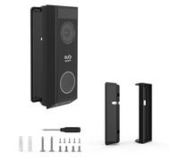 HOLACA Soporte de montaje compatible con eufy Security Video Doorbell E340 (timbre no incluido), ajuste de ángulo izquierdo/derecho de 0 a 35°, soporte de plástico ABS