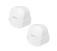 HOLACA Soporte de montaje en pared compatible con enrutador Wi-Fi de malla eero 6 y extensor, soporte de montaje adhesivo y tornillo para enrutador eero, 2 unidades