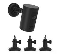 HOLACA Soporte de pared compatible con Rin g Stick Up Cam(Pro)/Outdoor Camera Plus y Eufy & Arl o, apto para todas las cámaras con rosca estándar de 1/4", color negro | 3 unidades