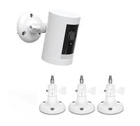 HOLACA Soporte de pared compatible con Rin g Stick Up Cam(Pro)/Outdoor Camera Plus y Eufy & Arl o, apto para todas las cámaras con rosca estándar de 1/4 pulgadas, color blanco | 3 unidades