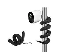 HOLACA Soporte flexible compatible con cámaras de vigilancia Eufycam 1/2/2C/2C Pro/3/3C/E, Arl o Pro 2/3/4/Ultra 1&2/Essential y otras cámaras con rosca de 1/4 pulgadas, color negro | 1 unidad