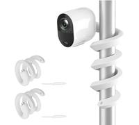 HOLACA Soporte flexible compatible con Eufycam 1/2/2C/2C Pro/3/3C/E/S3 Pro, Arl o Pro 4/3/2/Ultra 2&1/Essential, Reolink Argus 2 y otras cámaras con rosca de 1/4", color blanco | 2 unidades