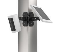 HOLACA Soporte magnético de doble cámara para orificio roscado de 1/4", compatible con Tapo, Rin-g, Eufy, Arlo, Blink, Argus, Google Nest, cámaras Wyze y paneles solares