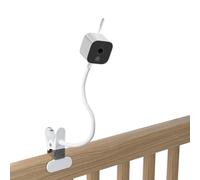 HOLACA Soporte Universal para Monitor de Bebé - Compatible con Arlo, GHB, HelloBaby, ieGeek, Momcozy, Motorola y Más (1/4") Montaje sin Herramientas y sin Marcado Soporte de Clip Blanco