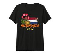 Holanda Recuerdo de tulipán de Bandera Países Bajos Vintage Camiseta Premium