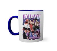 holanov rivalry love story Taza de color azul oscuro con mango a juego 330ml
