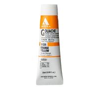 Holbein Acrylic Gouache Artists Acrylic Polymer Emulsion, 20ml Orange Yellow (D036)