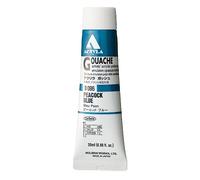 Holbein Acrylic Gouache Artists Acrylic Polymer Emulsion, 20ml Peacock Blue (D096)