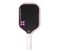 Holbrook Palas de pickleball Power Pro (Pro Series) Elite aprobadas por USAPA Pala de pickleball rosa con superficie de fibra de carbono, núcleo de polipropileno de espuma Edgecraft, tacto controlado,