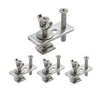 Hold Down Clamp - 4 Pack Portable Track Clamps | Drill Press Clamp with T-Track Accessories, Bench Clamps for Engraving Machine, Metalworking Hardware, DIY Workshop Tools